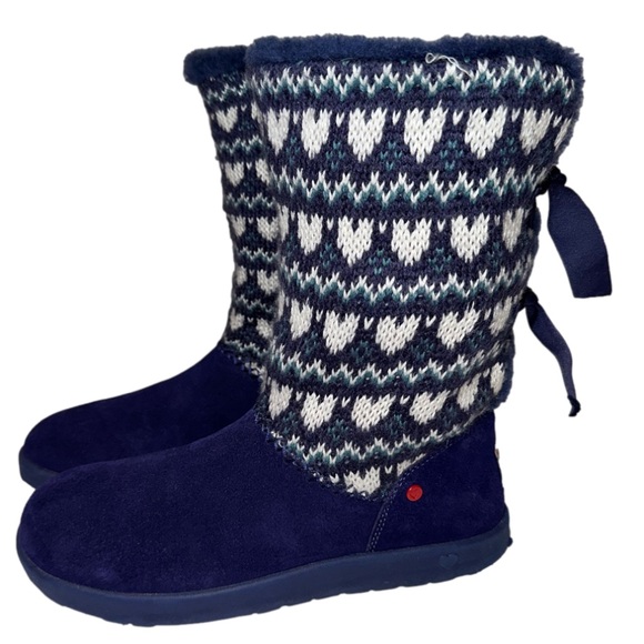 UGG Australia Heart Knotty Fair Isle Boots Size 4❤️ - Picture 2 of 14